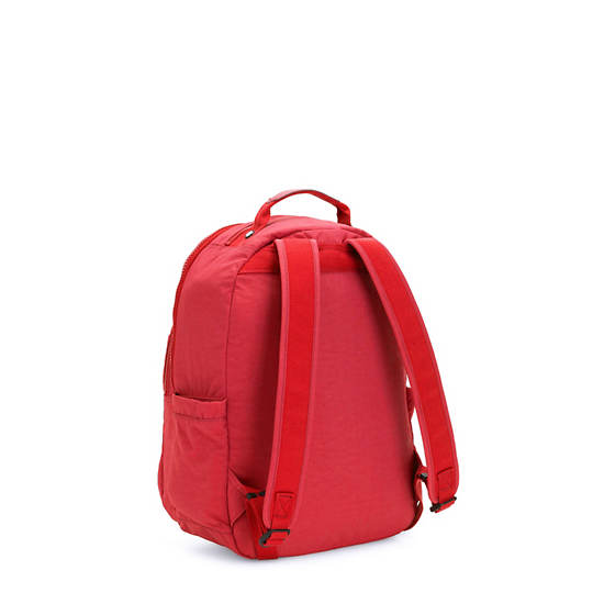 Kipling Seoul Small Klassieke Tablet Rugzak Rood | BE 1609QM